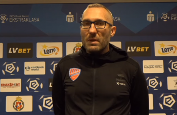 Marek Papszun po remisie Rakowa z Pogonią. 